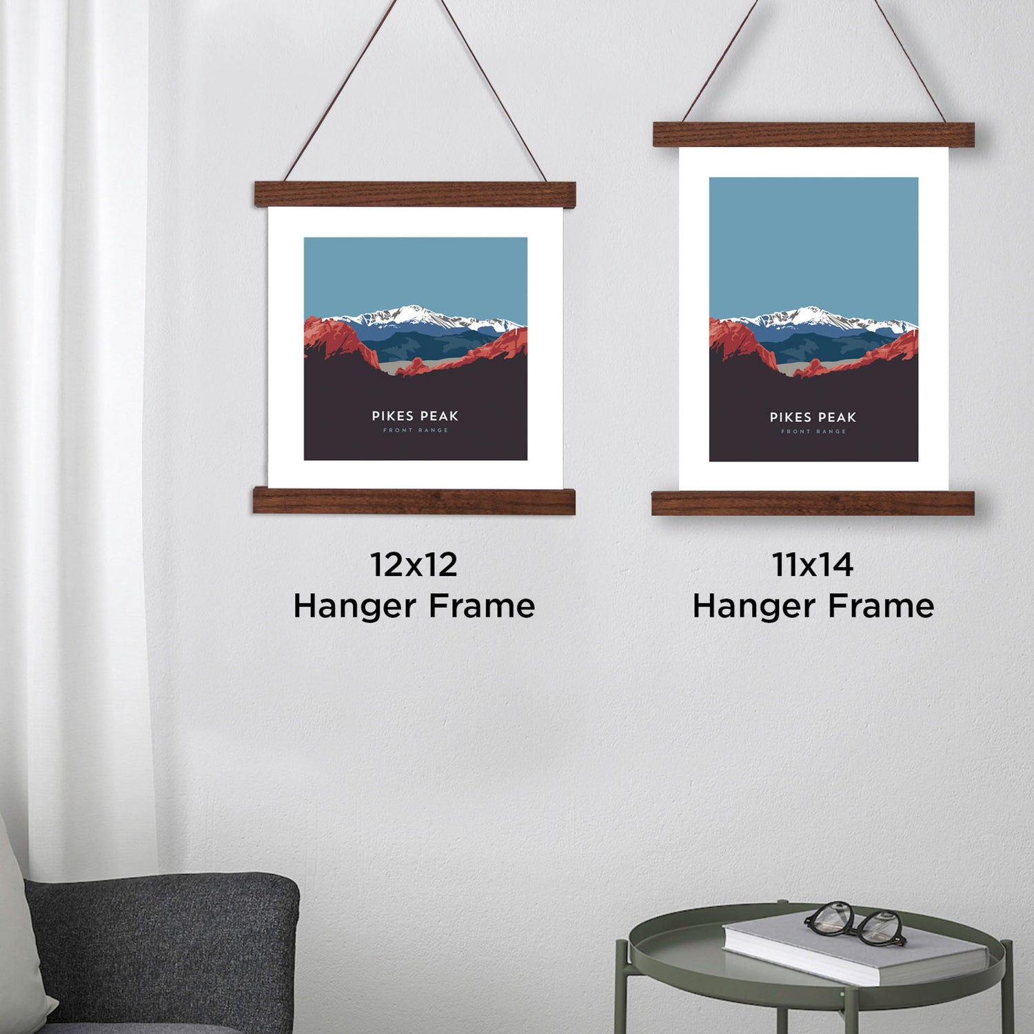 Pikes Peak Colorado 14er Hanger Frame Poster