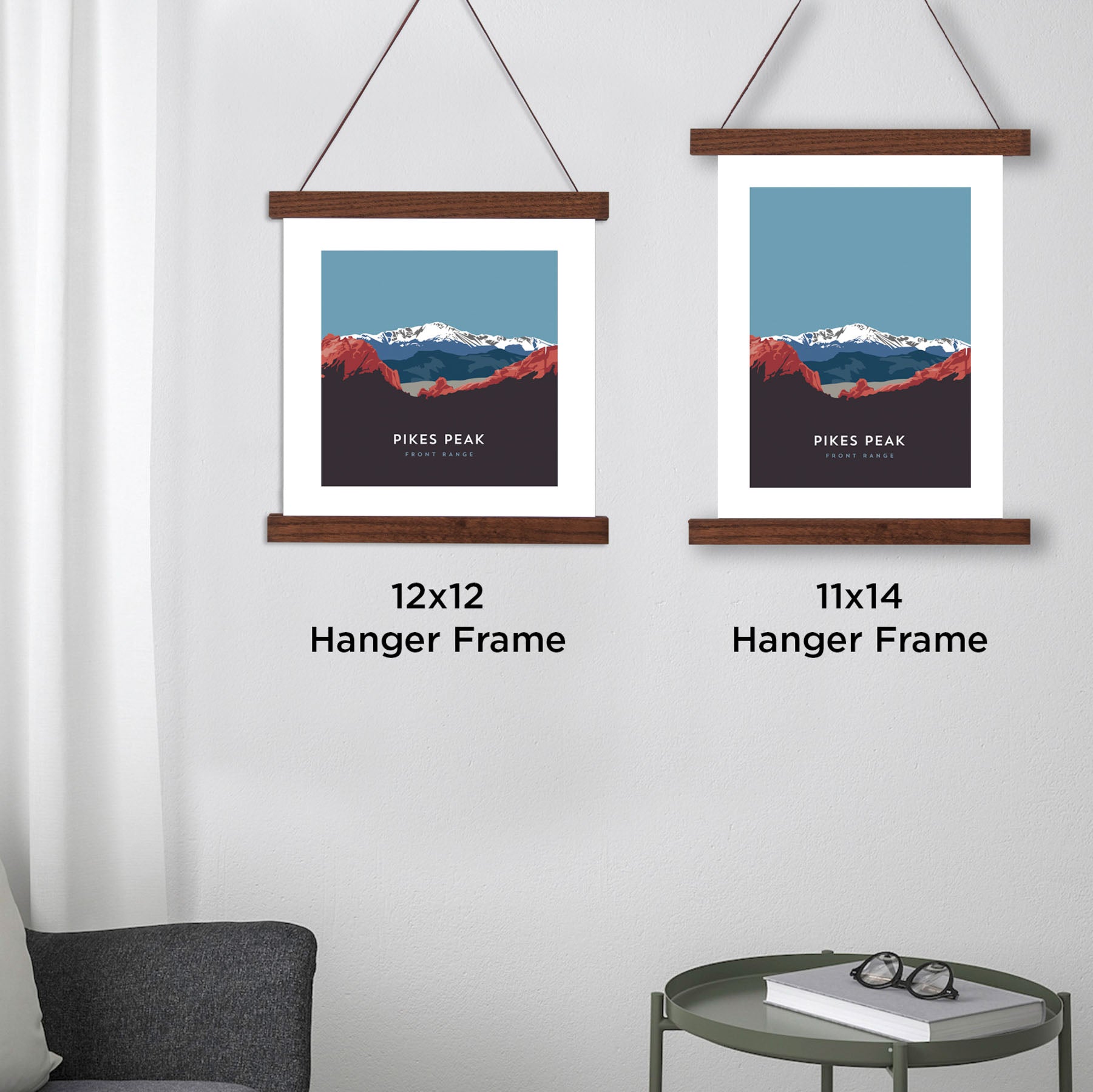 Pikes Peak Colorado 14er Hanger Frame Poster
