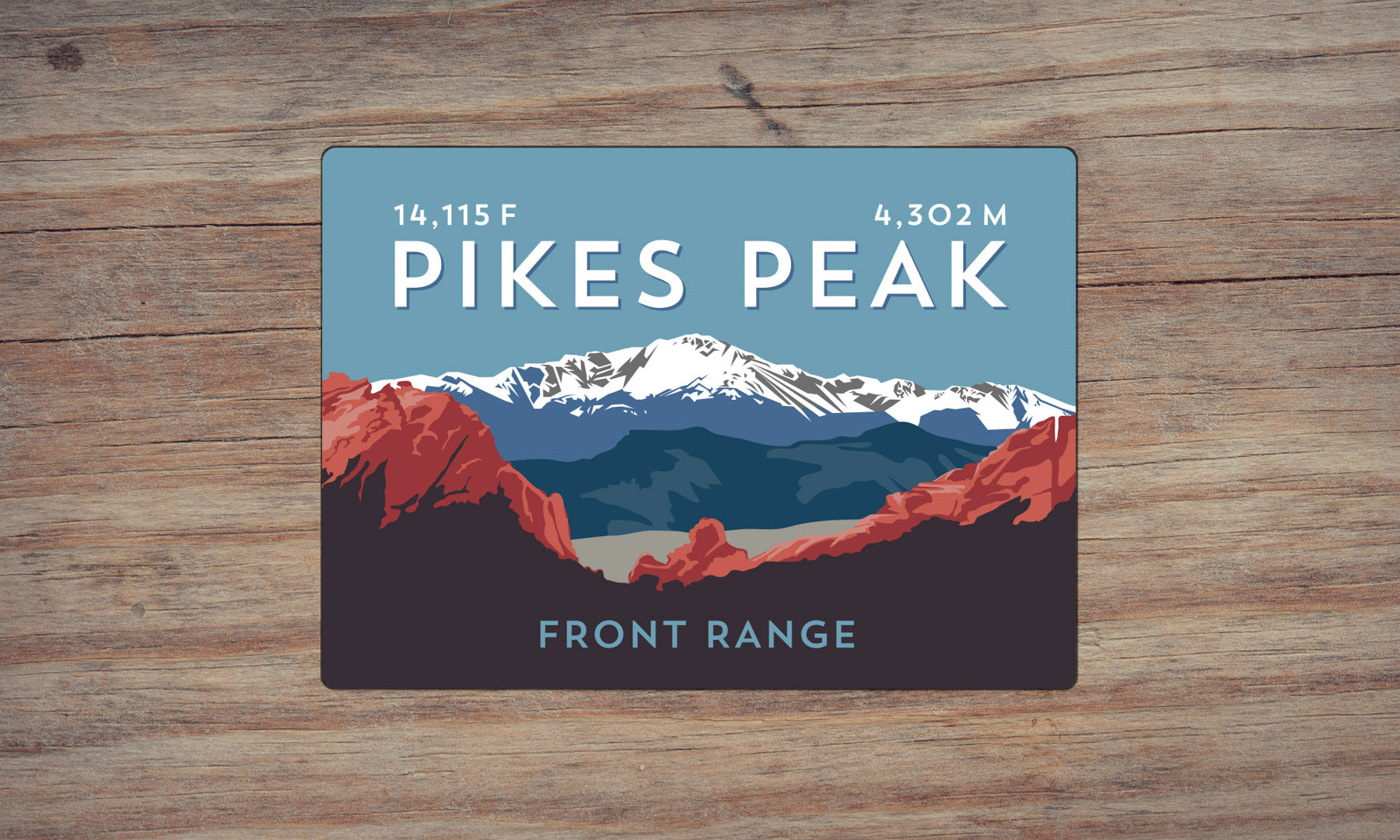 Pikes Peak Colorado 14er Magnet
