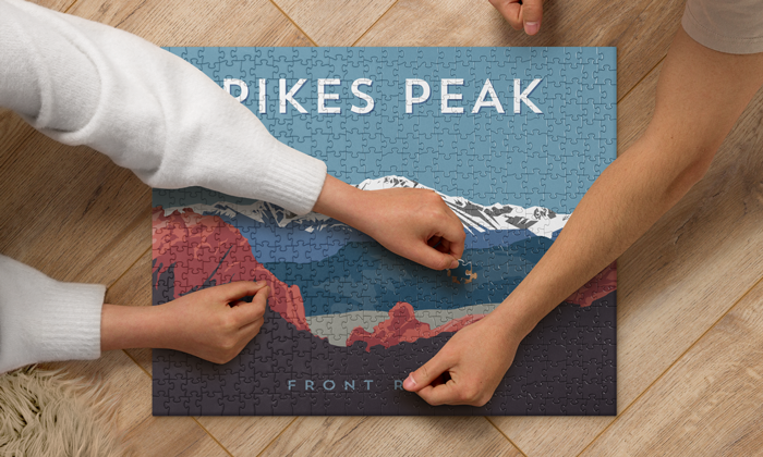 Pikes Peak Colorado 14er Mountain Jigsaw Puzzle
