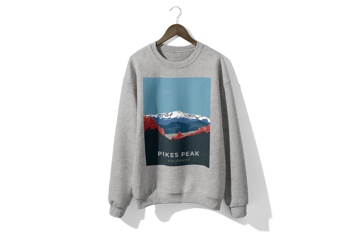 Pikes Peak Colorado 14er Sweatshirt