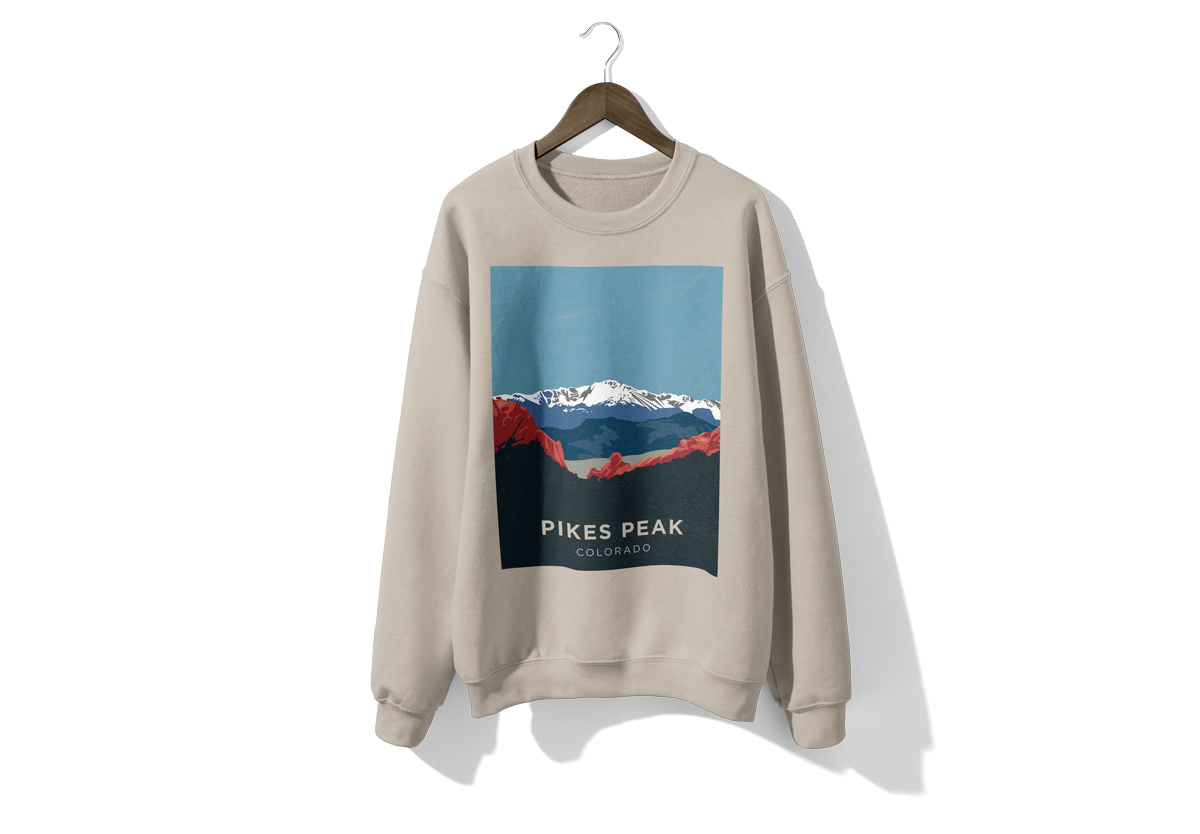 Pikes Peak Colorado 14er Sweatshirt