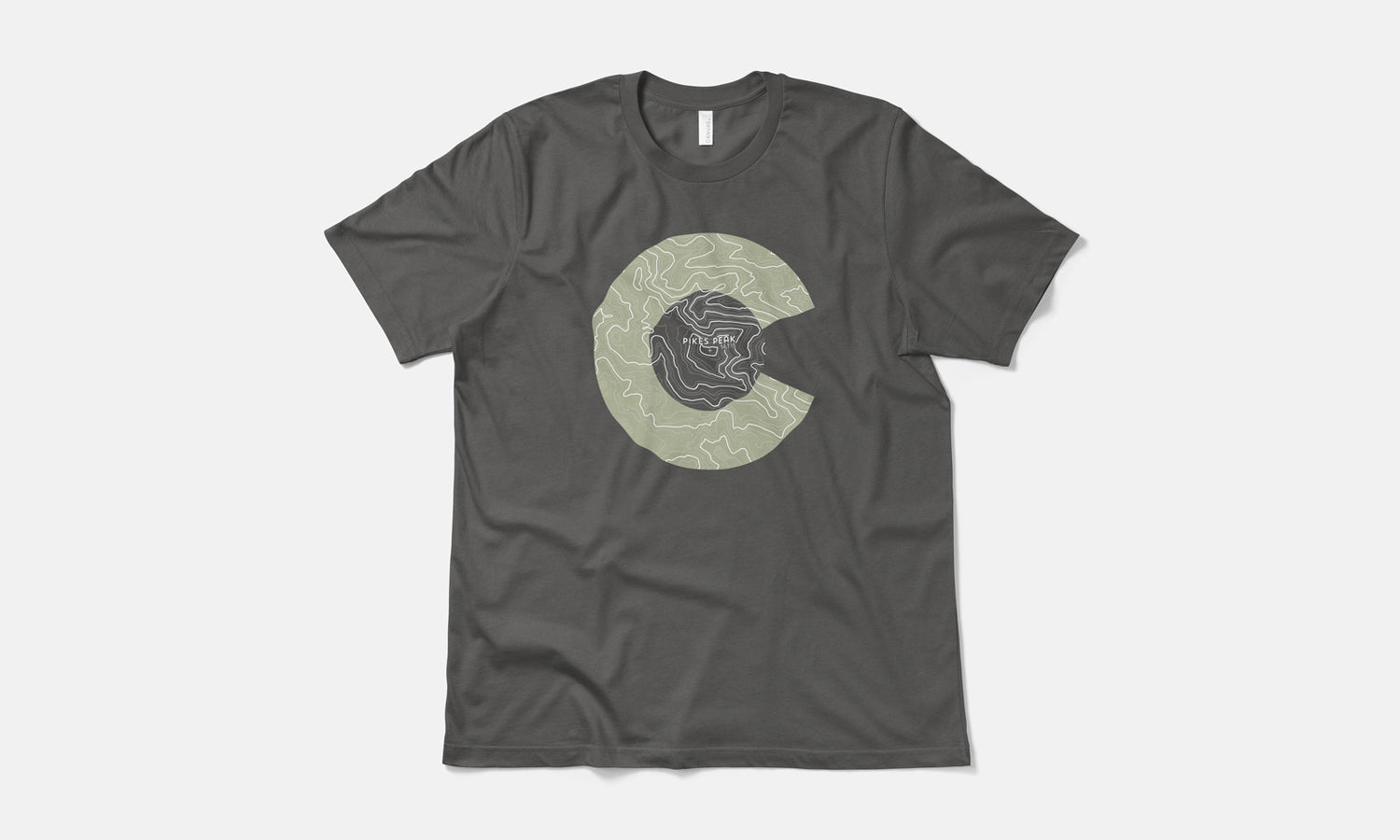 Pikes Peak Topo 14er Shirt