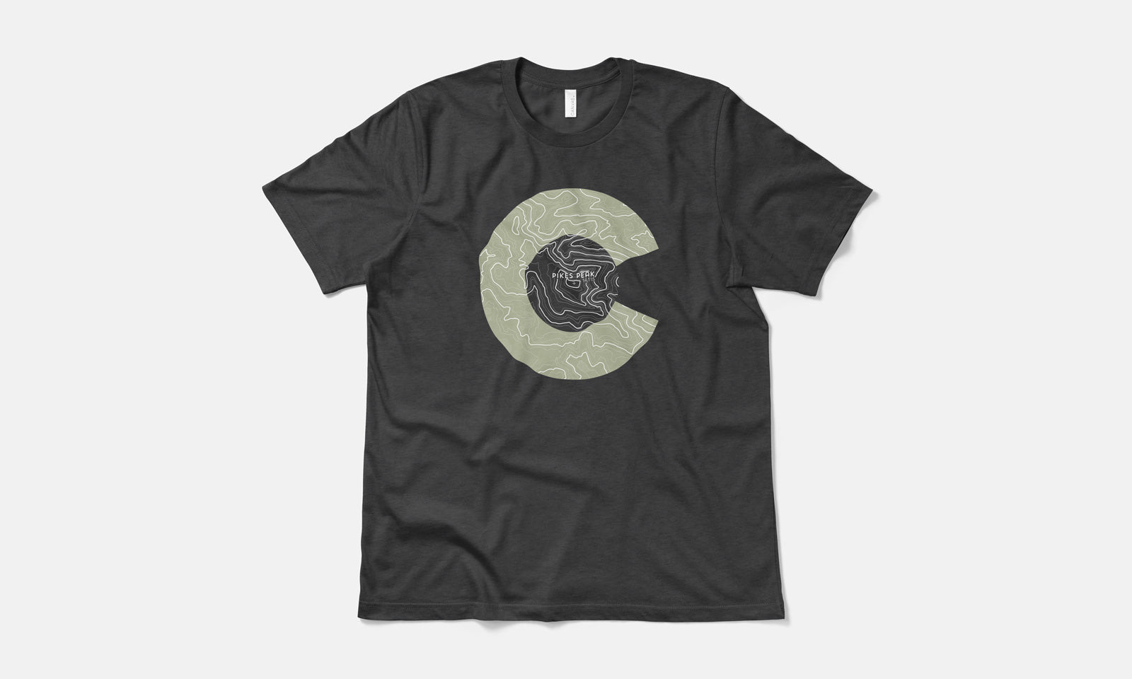 Pikes Peak Topo 14er Shirt