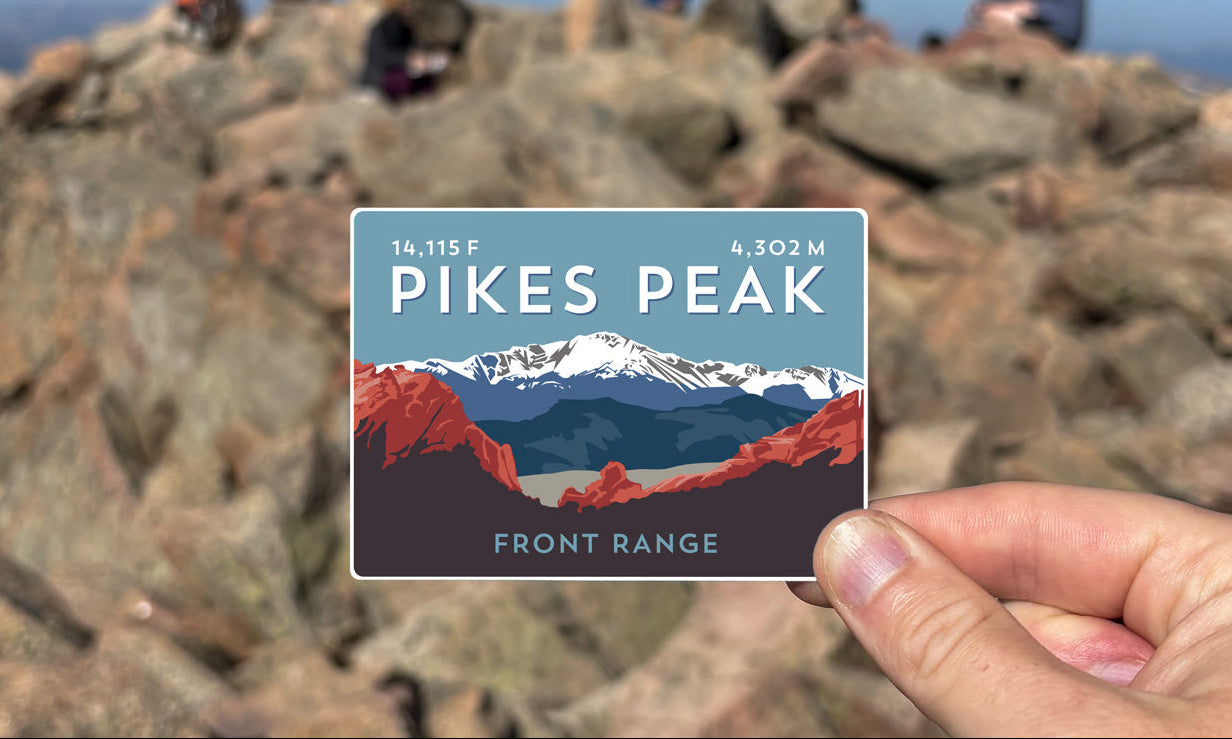 Pikes Peak Colorado 14er Sticker
