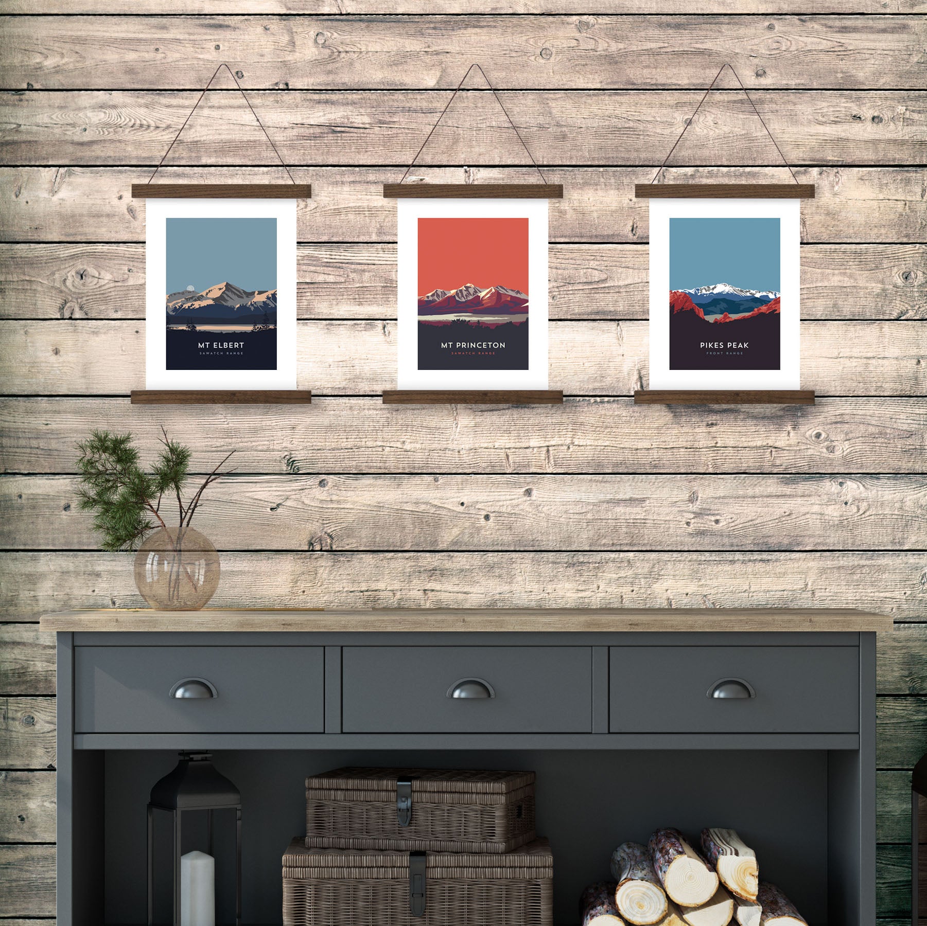 Mount Princeton Colorado 14er Hanger Frame Poster