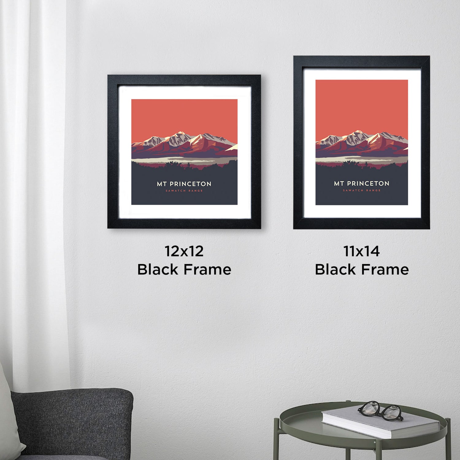 Mount Princeton Colorado 14er Framed Poster