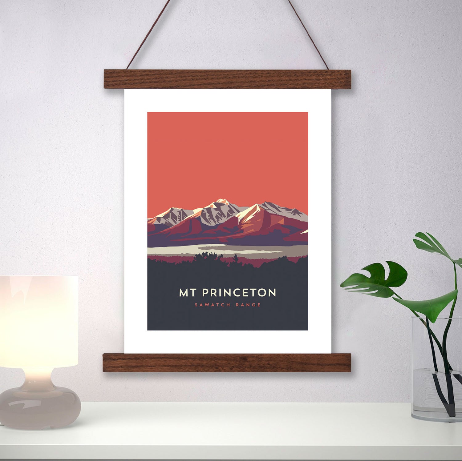 Mount Princeton Colorado 14er Hanger Frame Poster