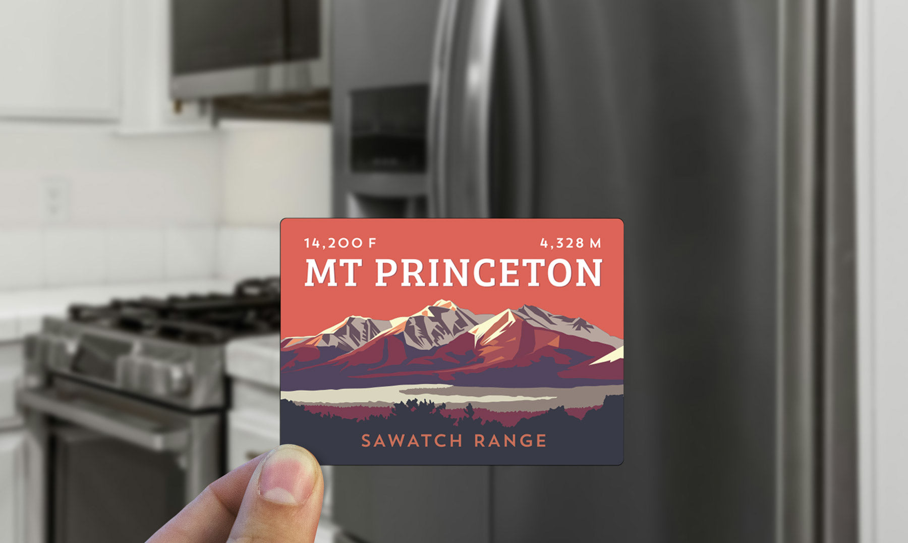 Mount Princeton Colorado 14er Magnet