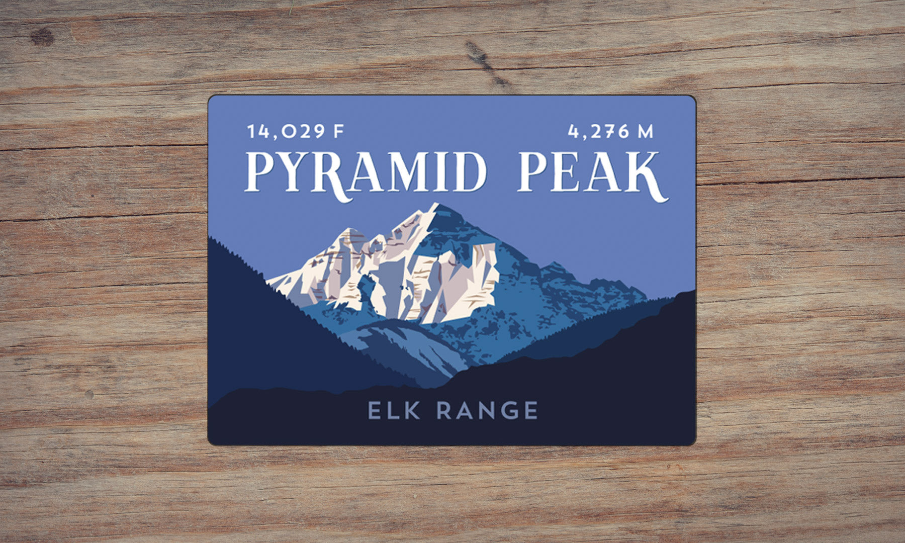 Pyramid Peak Colorado 14er Magnet