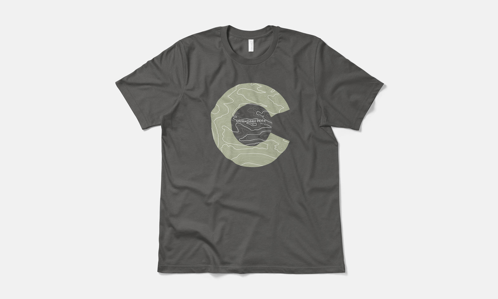 Quandary Peak Topo 14er Shirt