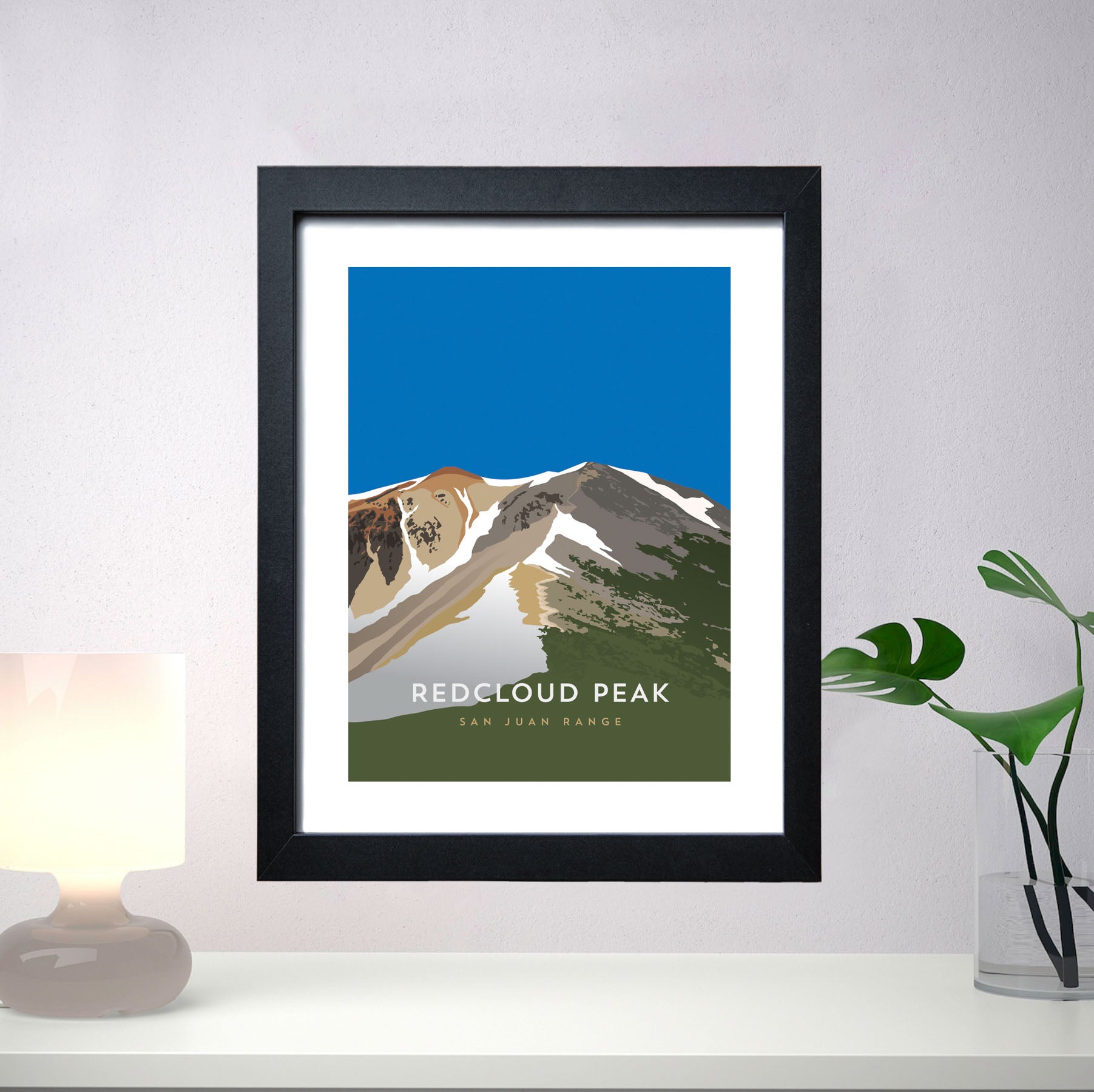 Redcloud Peak Colorado 14er Framed Poster