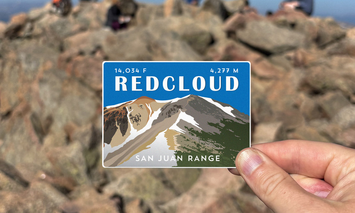 Redcloud Peak Colorado 14er Sticker