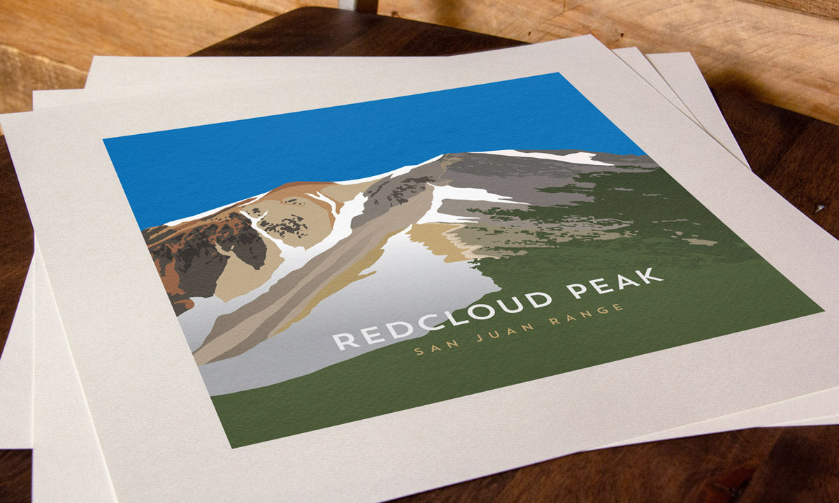 Redcloud Peak Colorado 14er Art Print