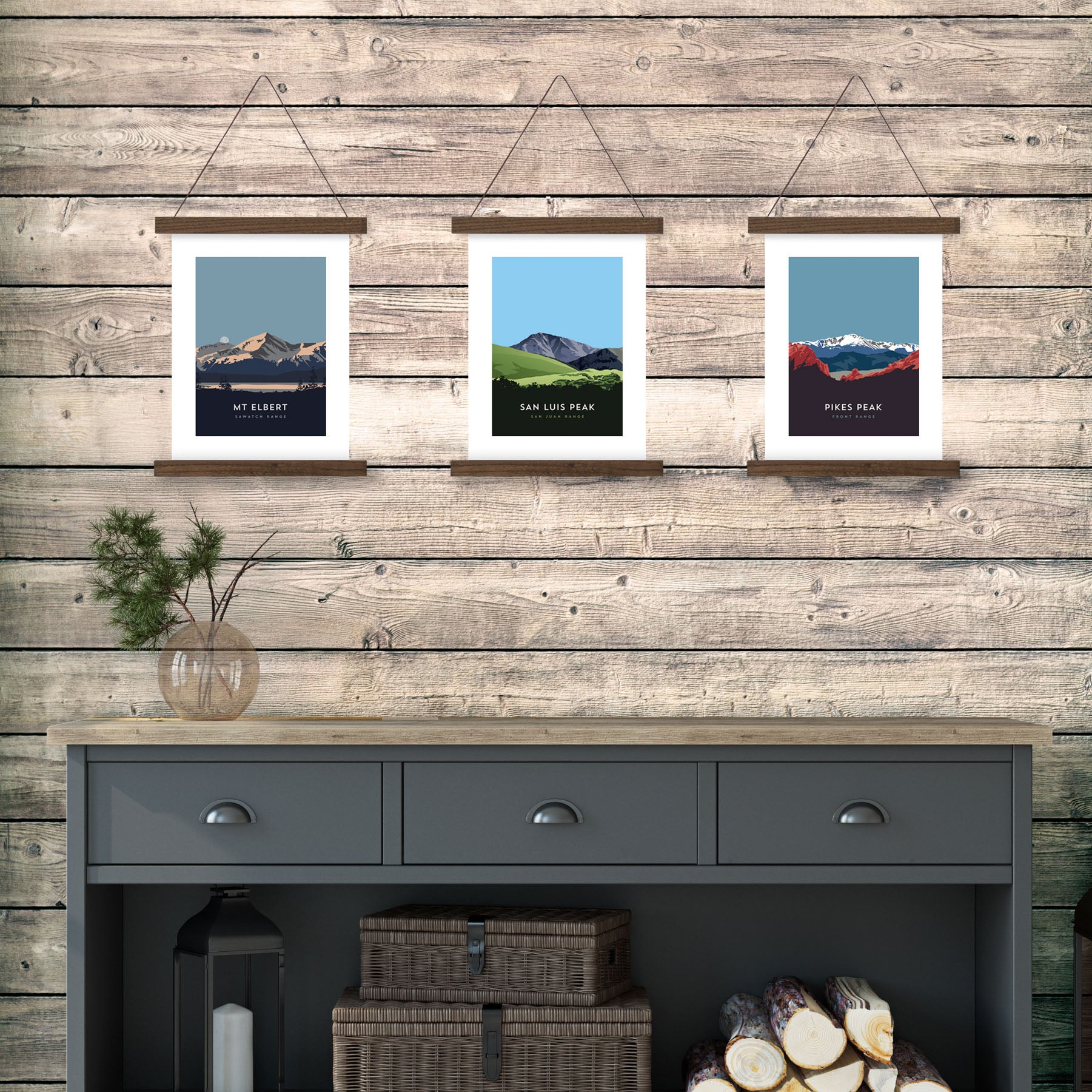 San Luis Peak Colorado 14er Hanger Frame Poster