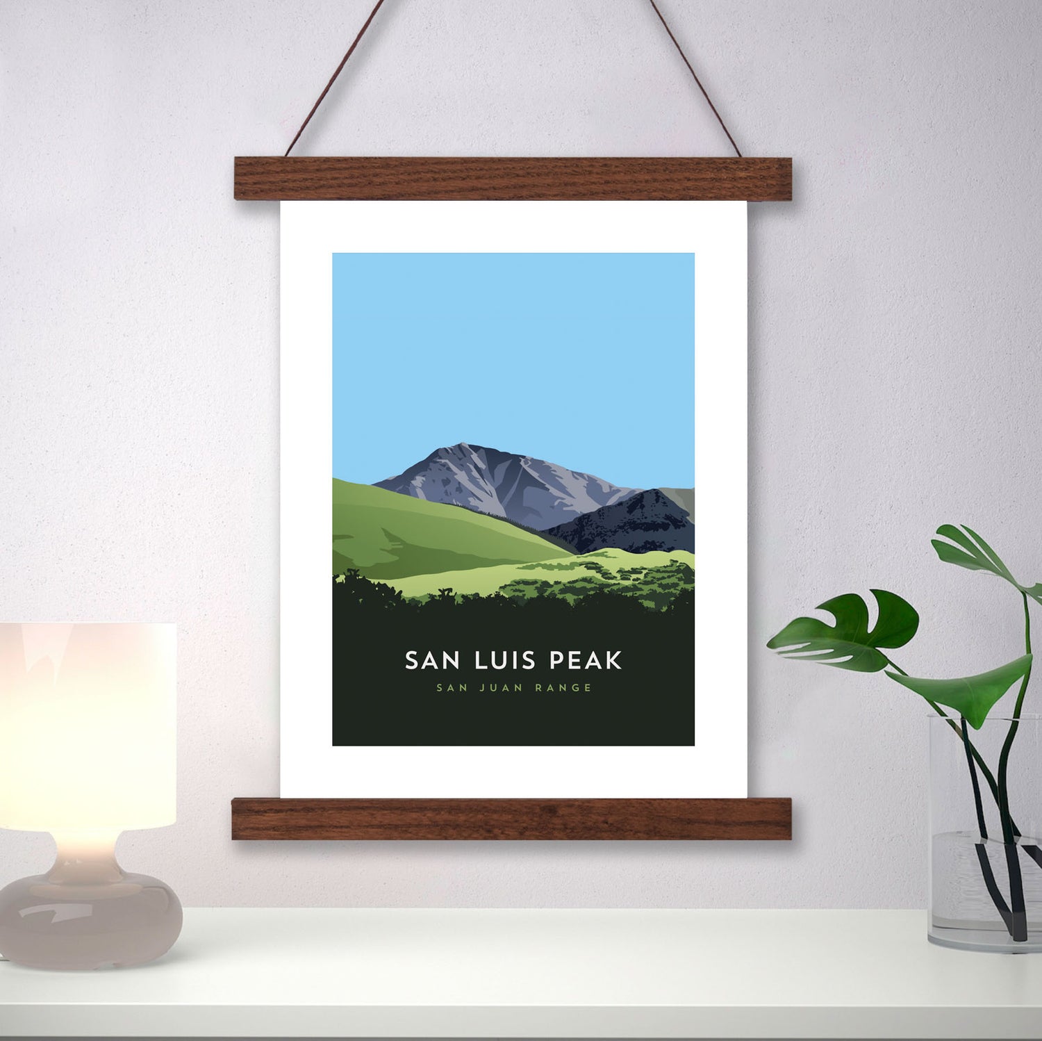 San Luis Peak Colorado 14er Hanger Frame Poster