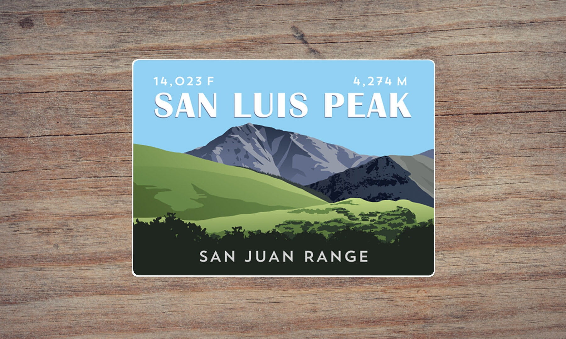San Luis Peak Colorado 14er Sticker