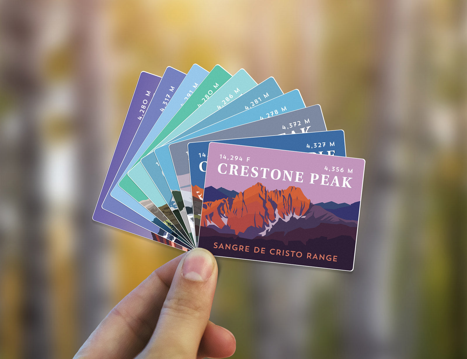 Sangre De Cristo Range Colorado 14er Sticker Pack