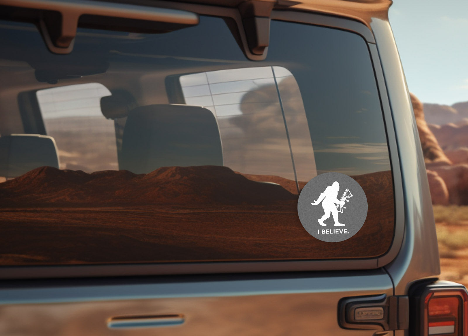 Bigfoot Bow Hunting Sticker
