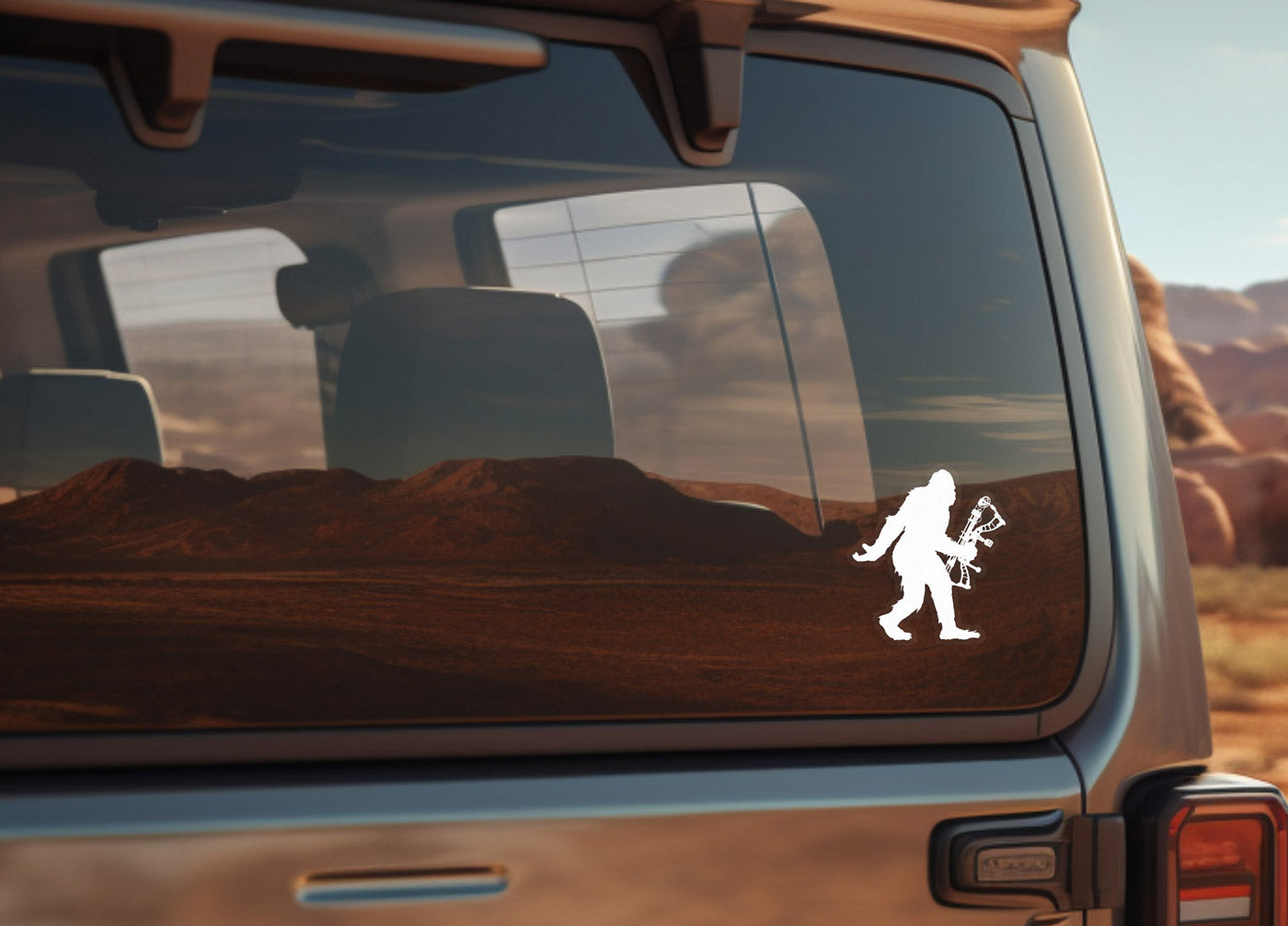 Bigfoot Archery Bow Hunting Sticker Decal
