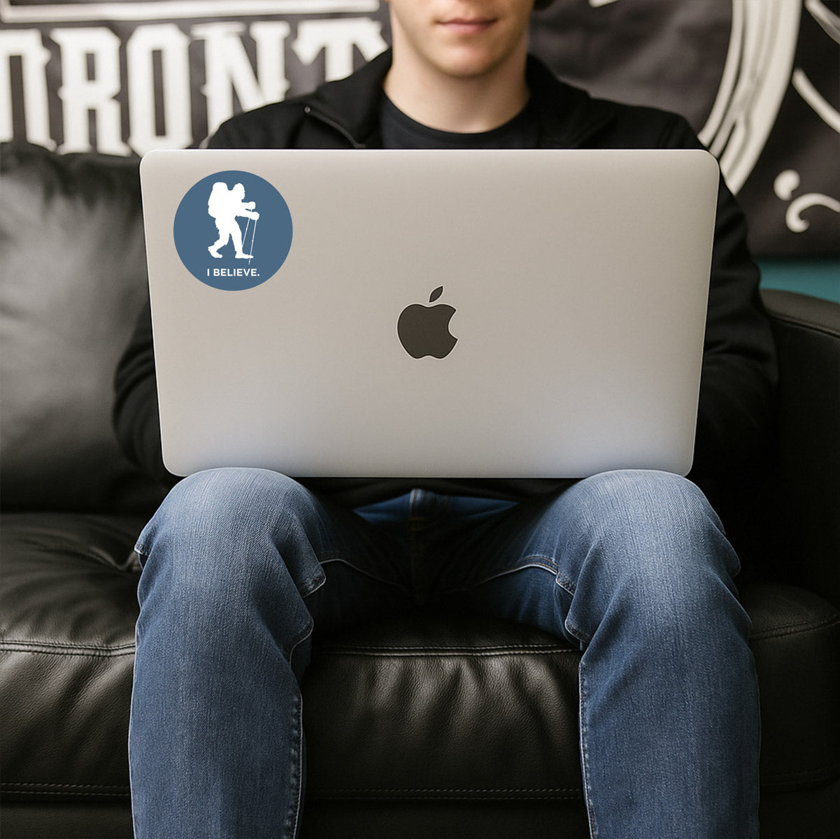 Sasquatch I Believe Backpacking Sticker