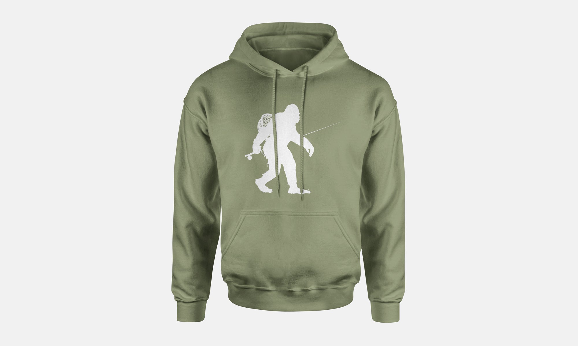 Sasquatch Fly Fishing Hoodie