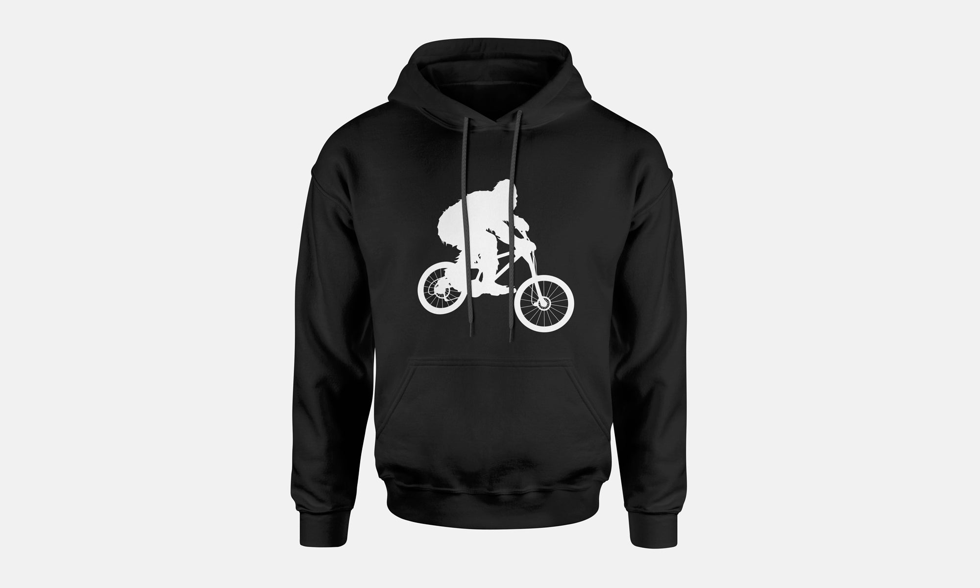 Sasquatch Mountain Biking Hooded Sweatshirt