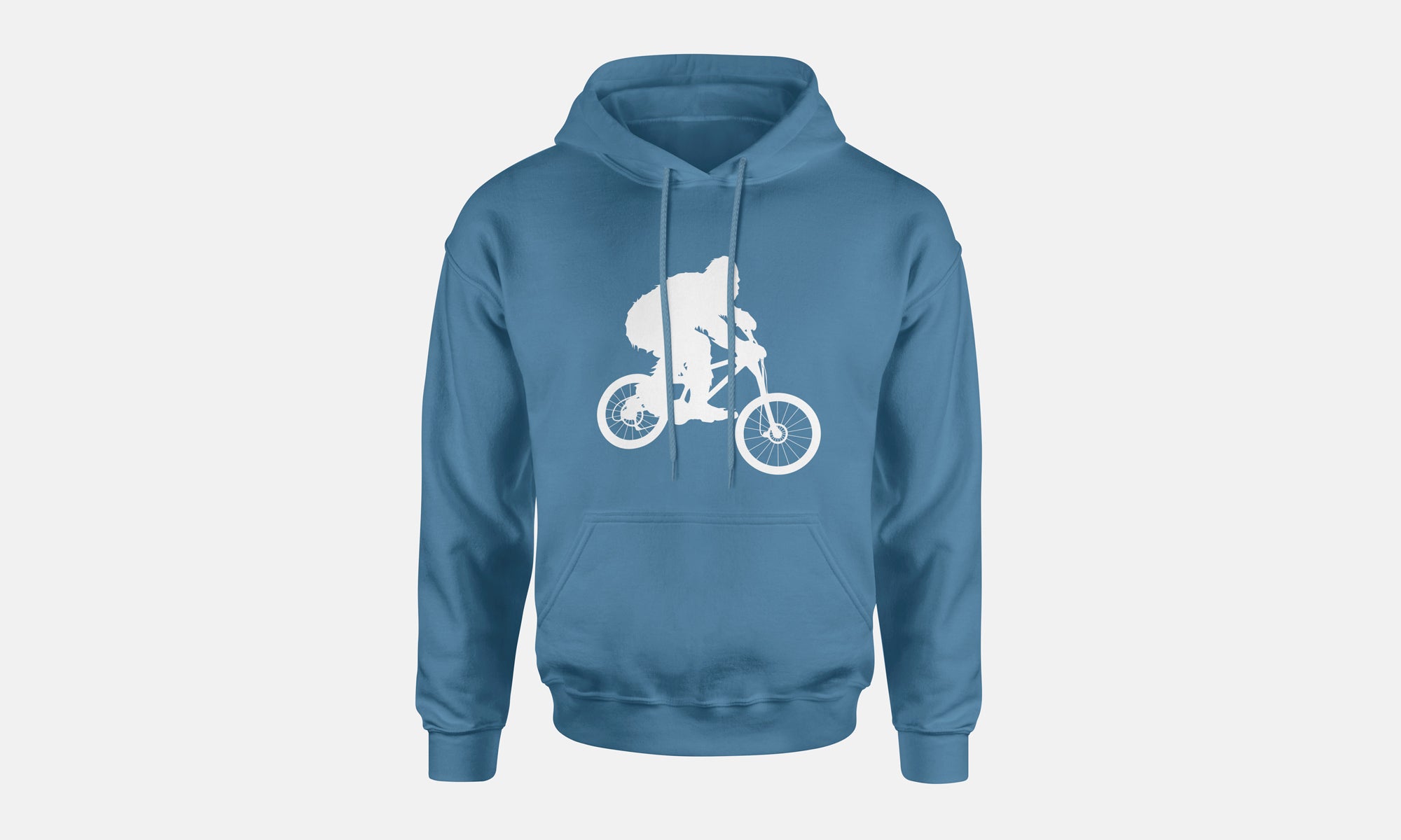Sasquatch Mountain Biking Hooded Sweatshirt
