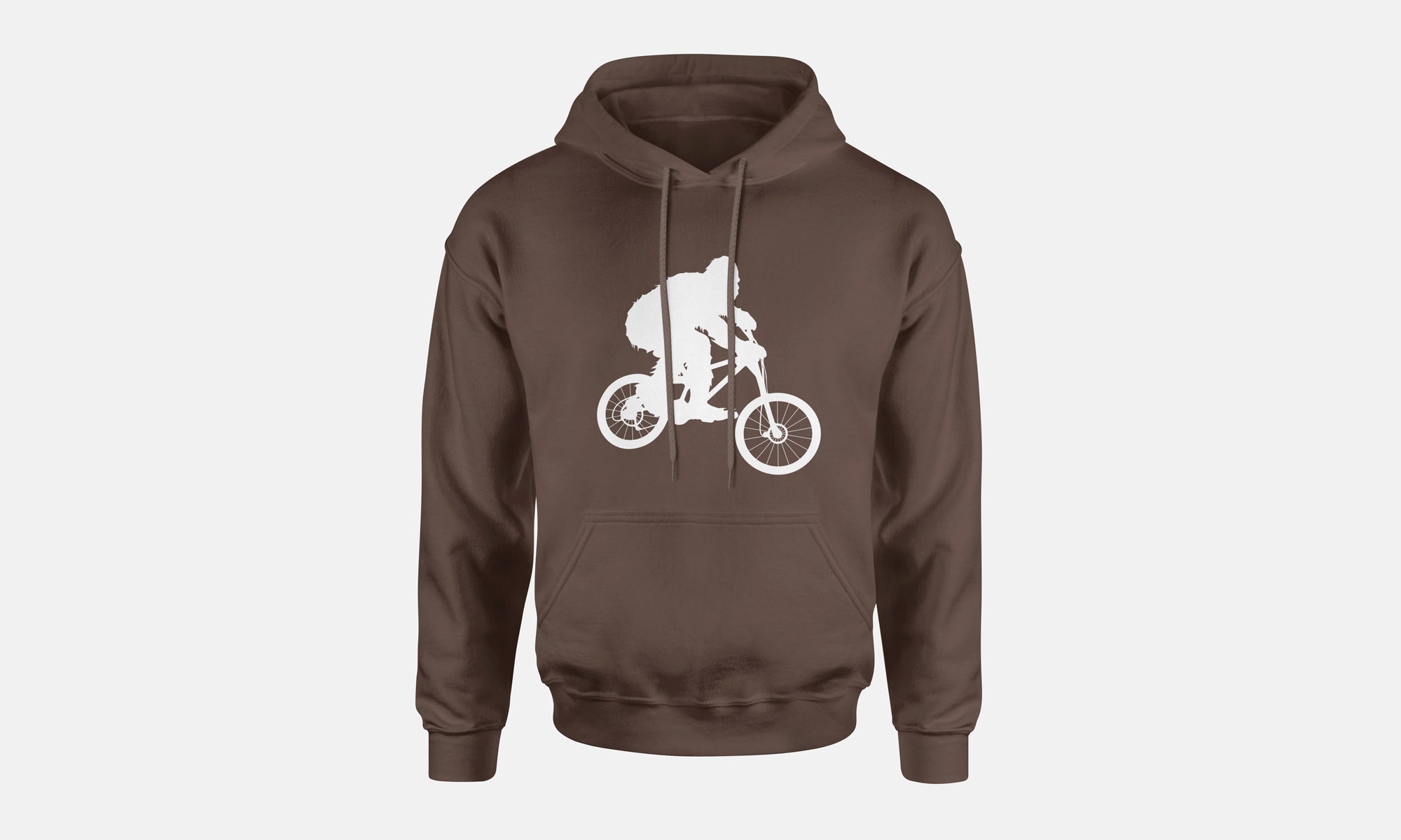 Sasquatch Mountain Biking Hooded Sweatshirt