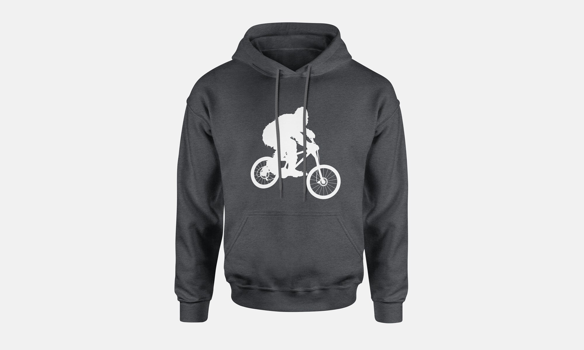 Sasquatch Mountain Biking Hooded Sweatshirt