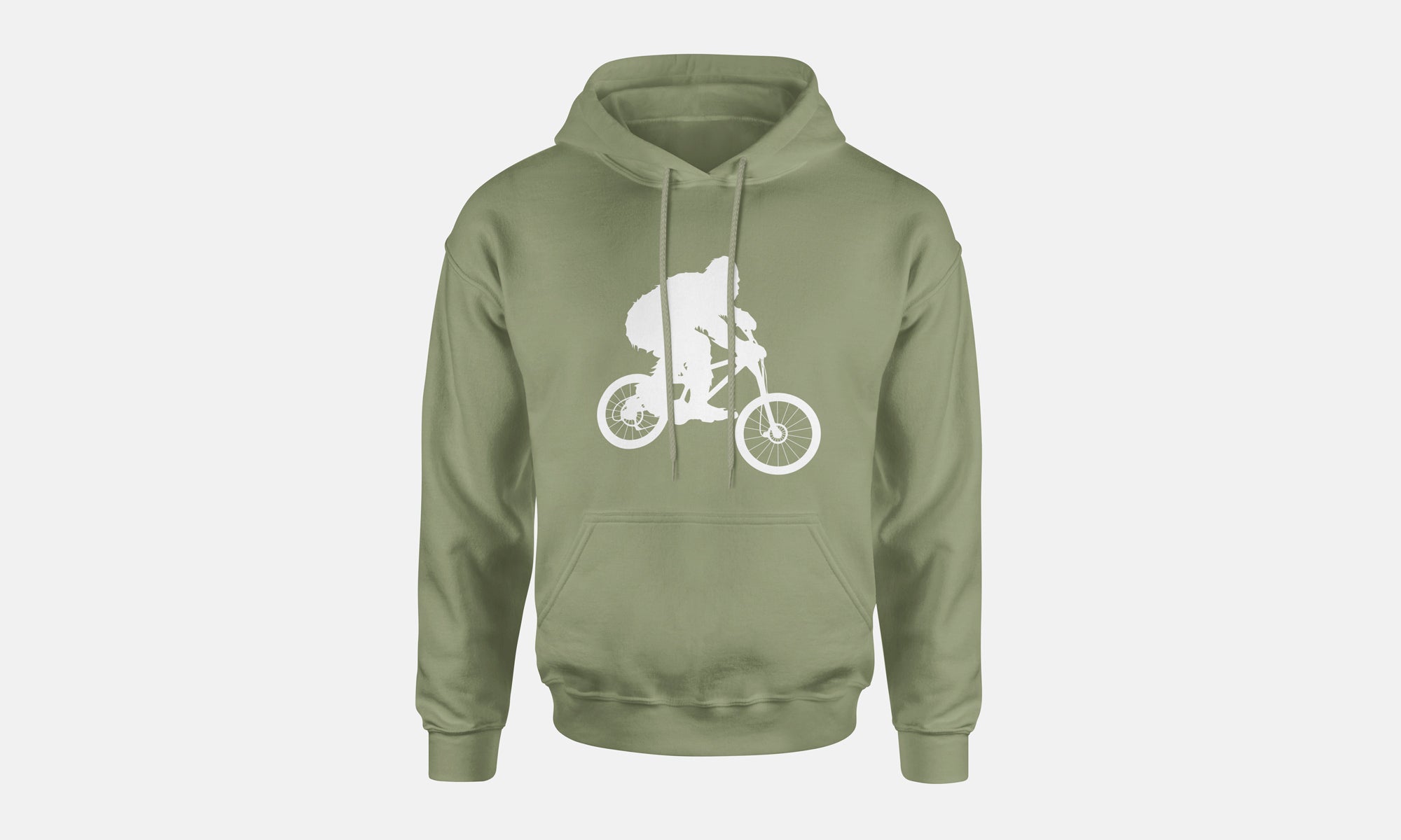 Sasquatch Mountain Biking Hooded Sweatshirt
