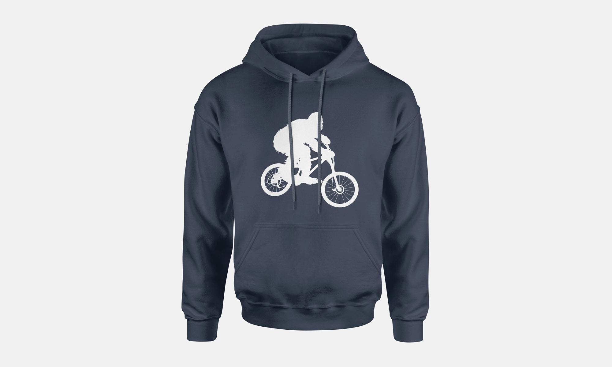Sasquatch Mountain Biking Hooded Sweatshirt