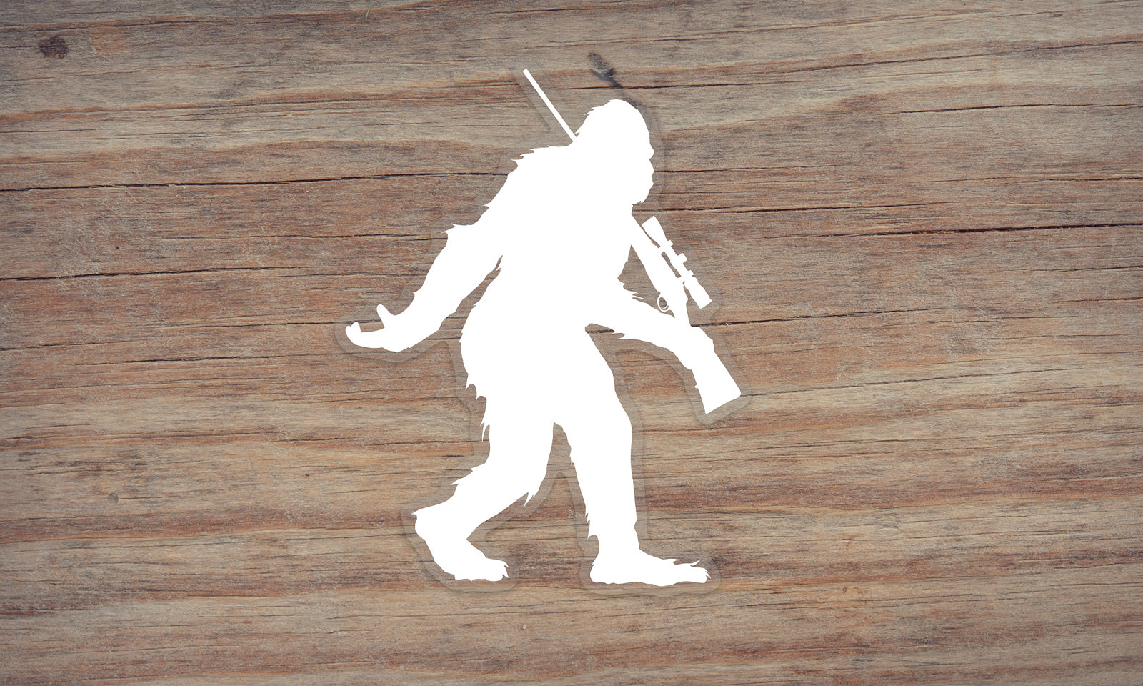 Sasquatch Rifle Hunting Sticker