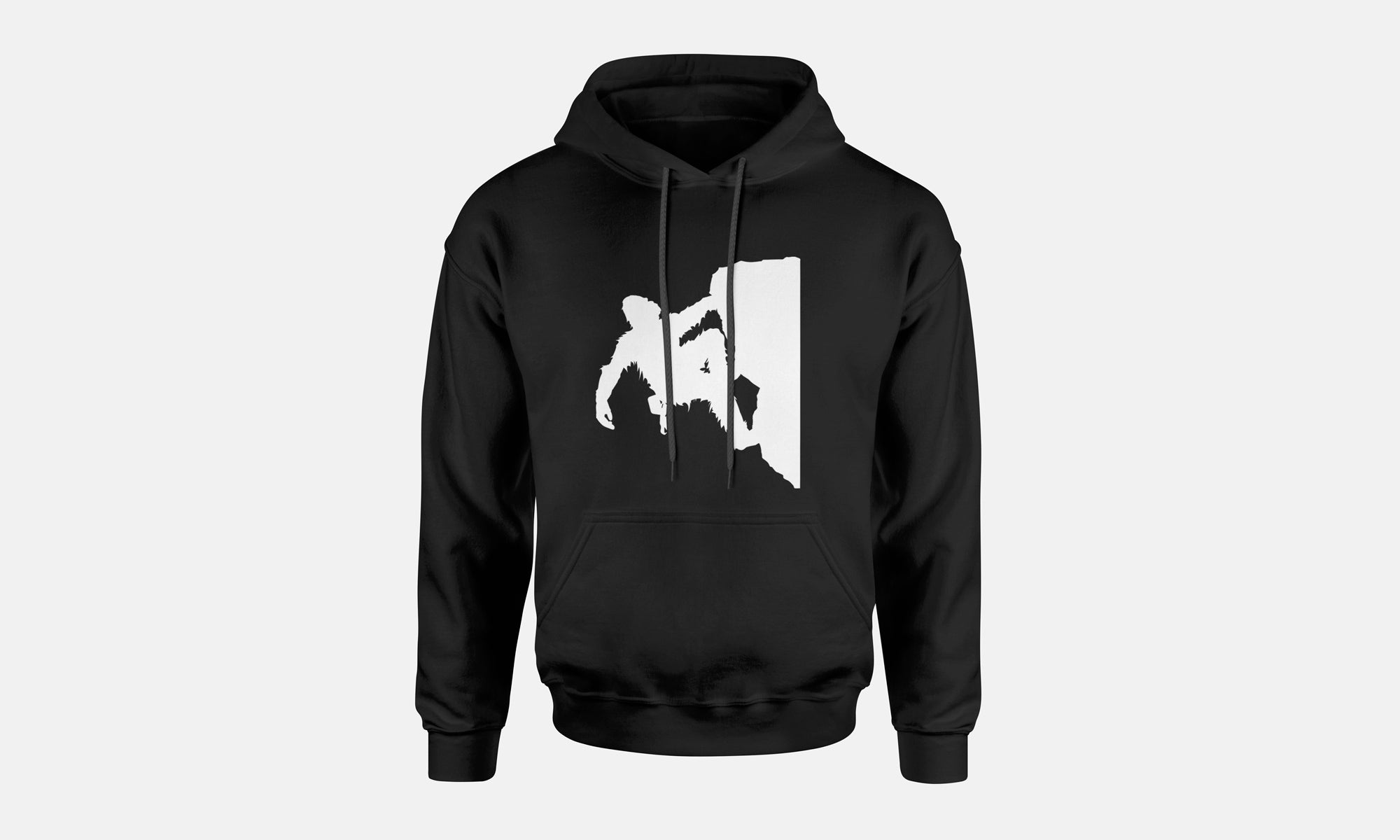 Sasquatch Rock Climbing Hooded Sweatshirt