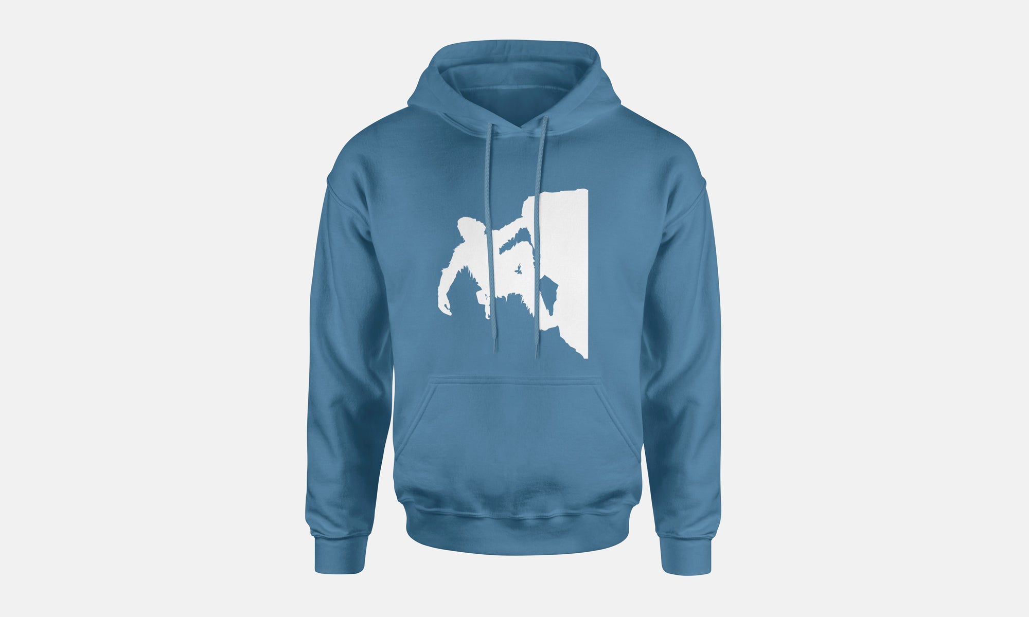 Sasquatch Rock Climbing Hooded Sweatshirt