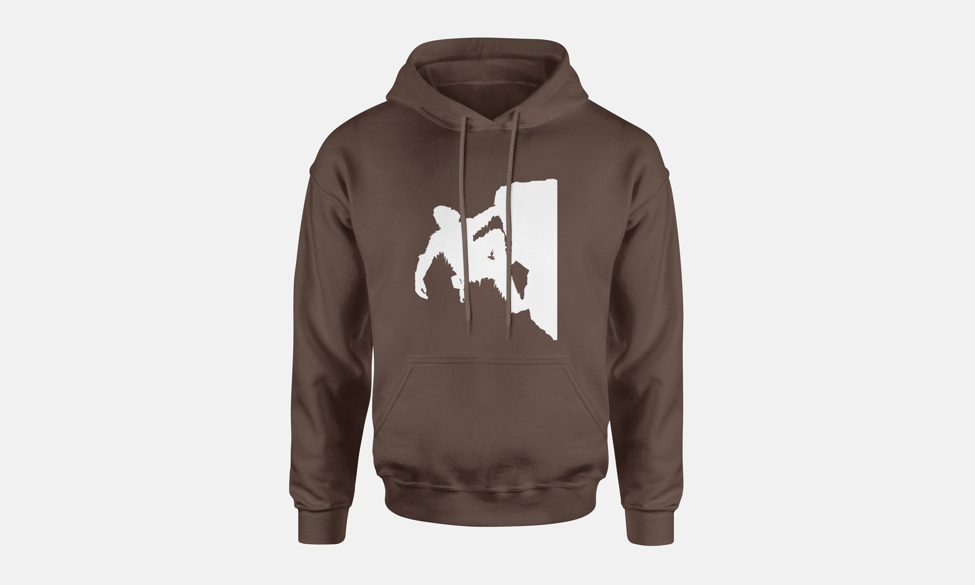 Sasquatch Rock Climbing Hooded Sweatshirt