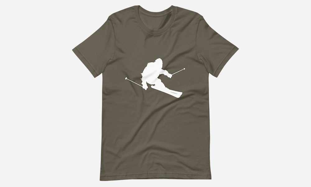 Sasquatch Skiing T-Shirt