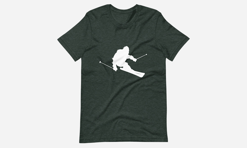 Sasquatch Skiing T-Shirt