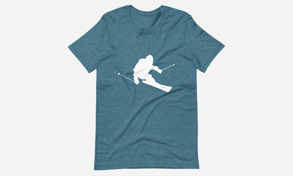 Sasquatch Skiing T-Shirt