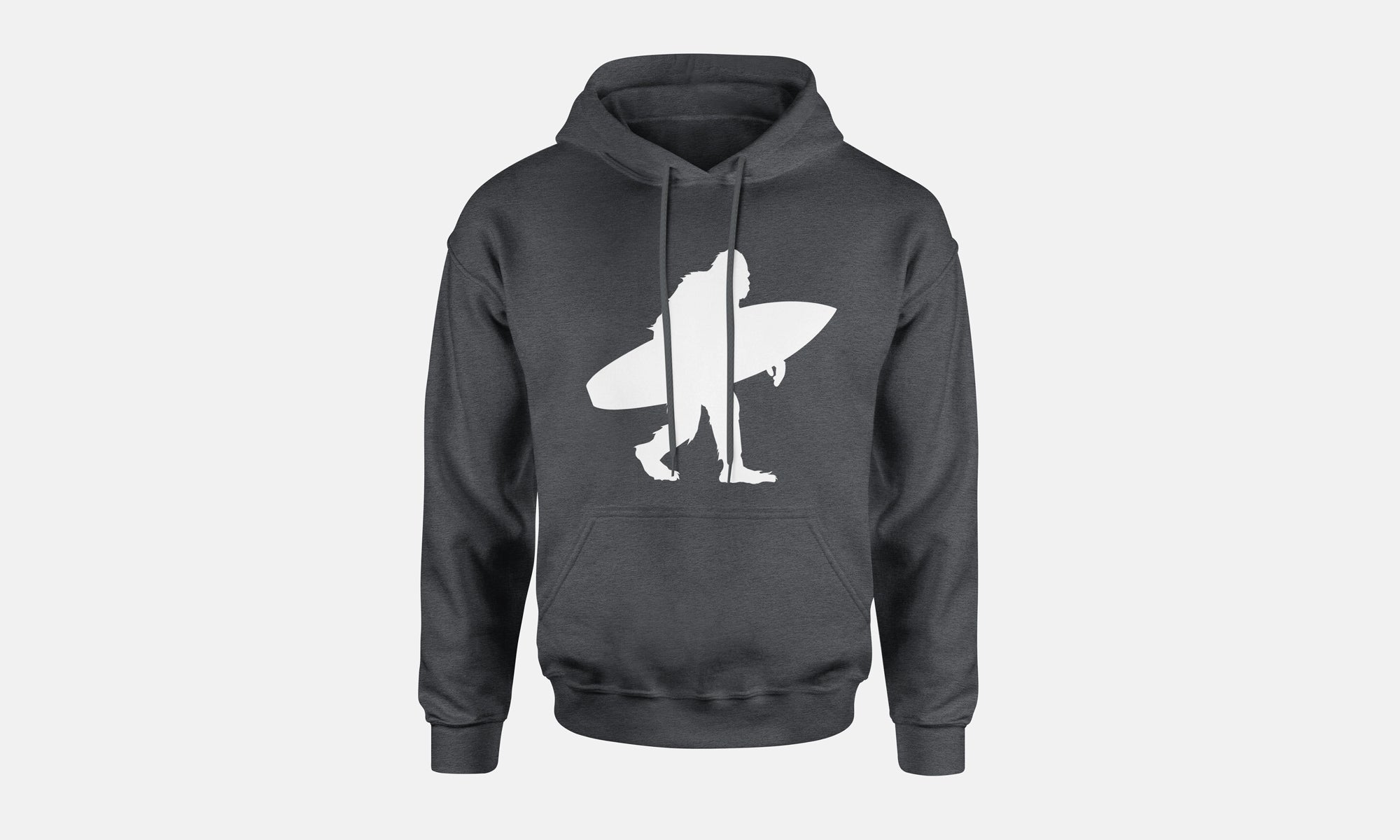 Sasquatch Surfing Hooded Sweatshirt