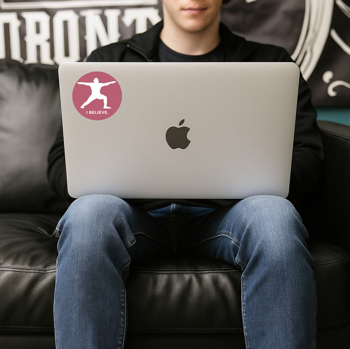 Sasquatch I Believe Yoga Sticker