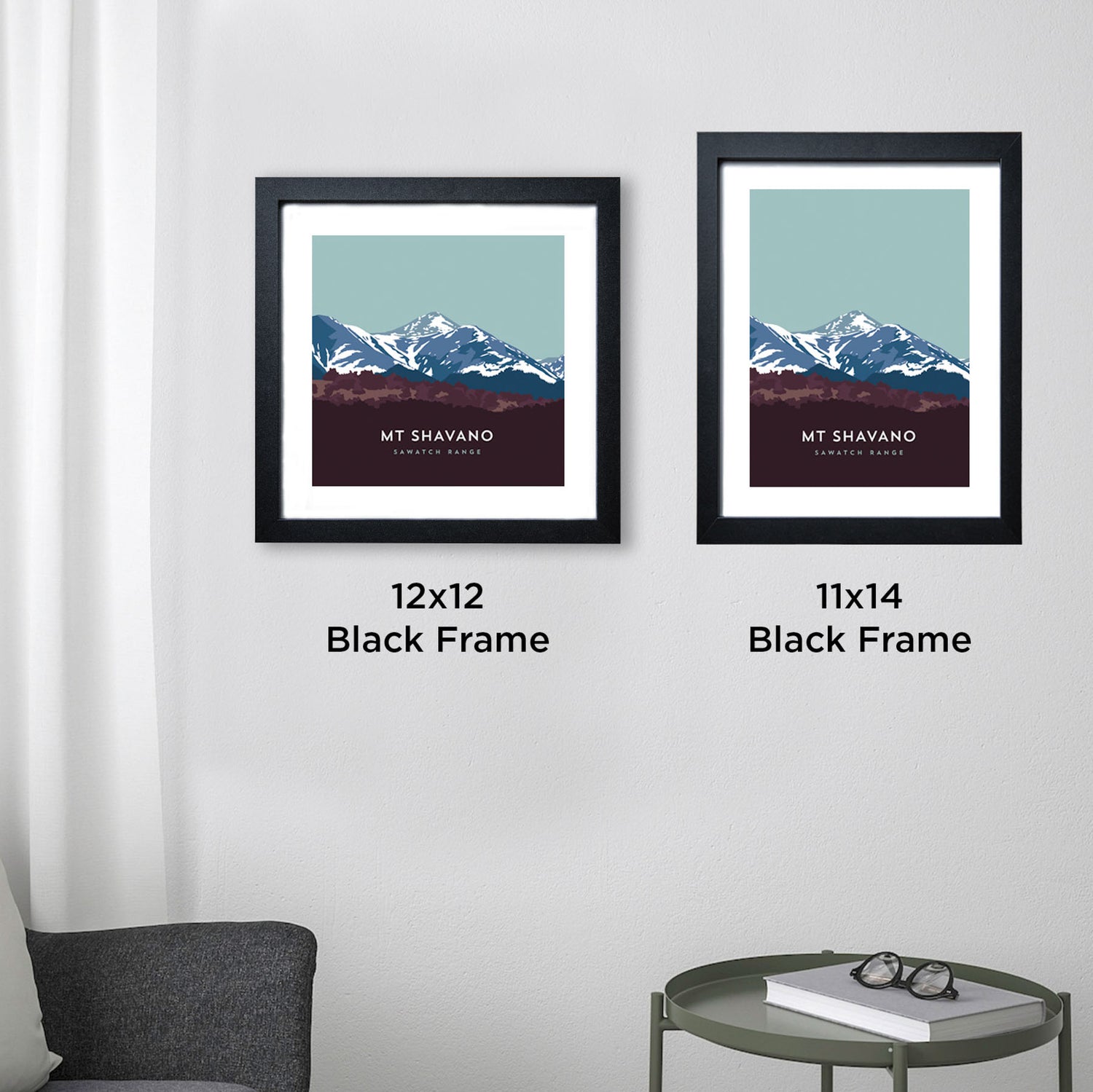 Mount Shavano Colorado 14er Framed Poster