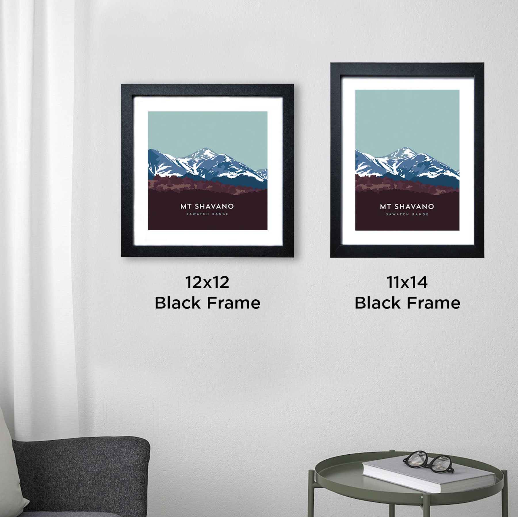 Mount Shavano Colorado 14er Framed Poster