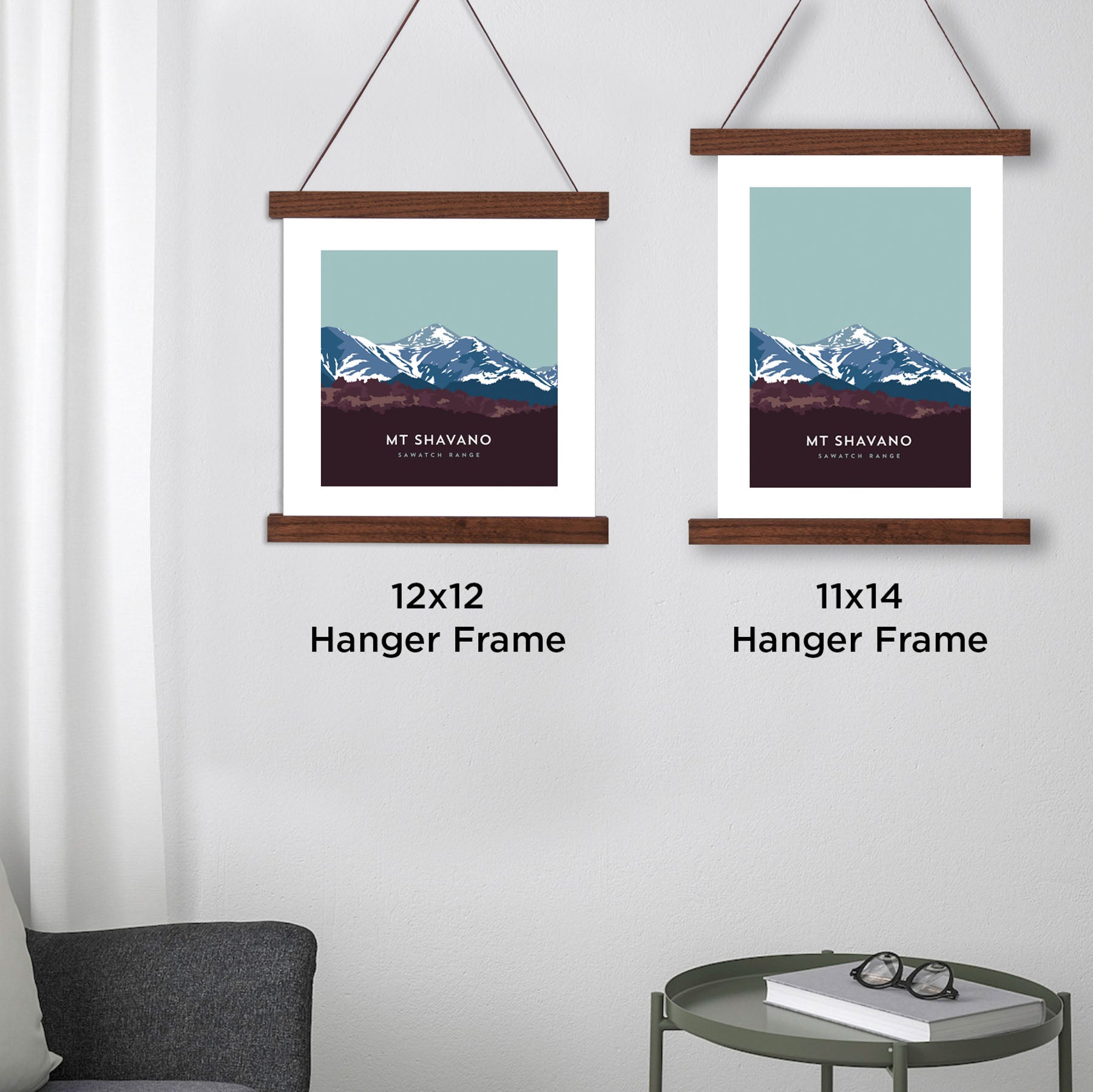 Mount Shavano Colorado 14er Hanger Frame Poster