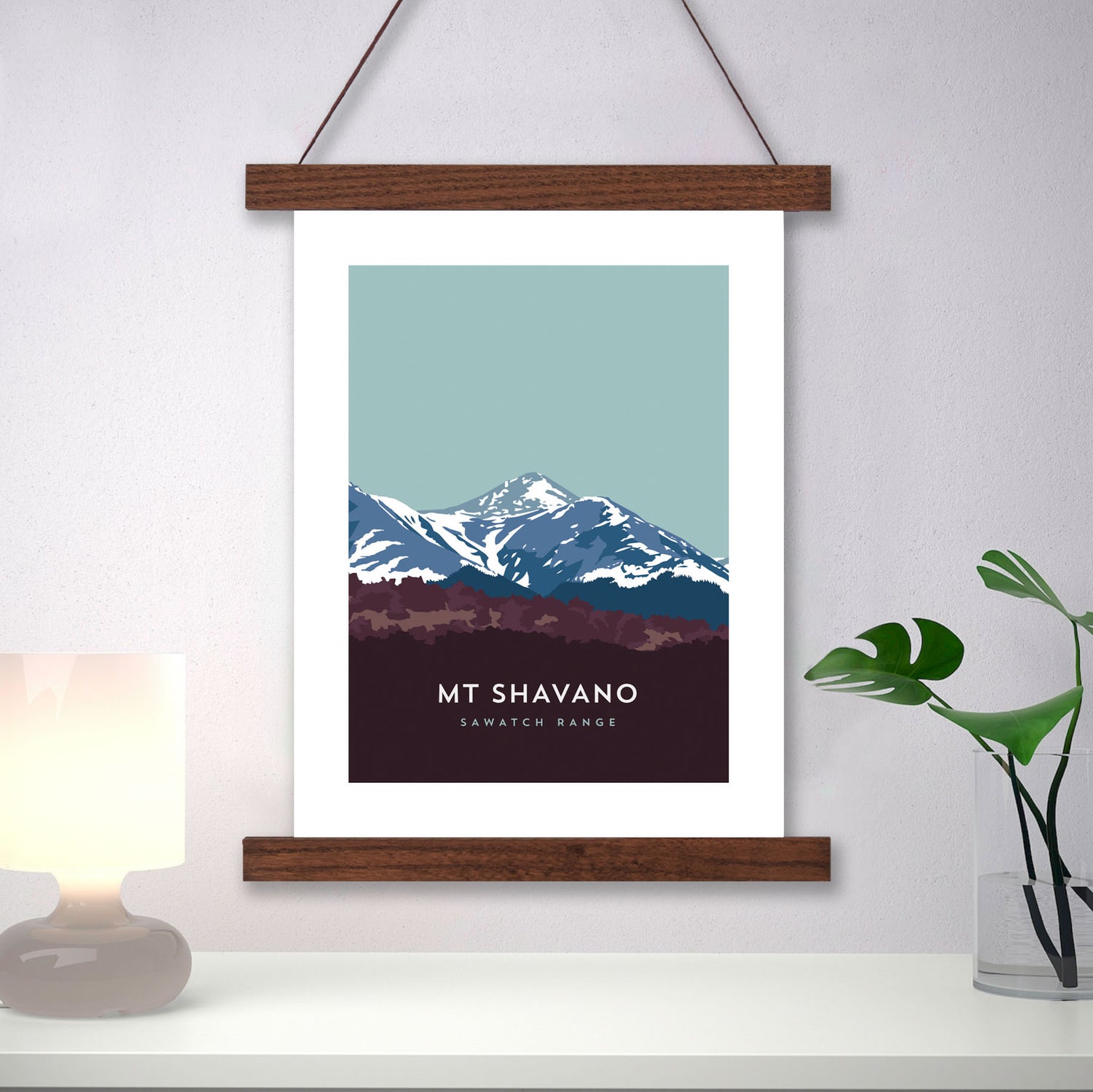Mount Shavano Colorado 14er Hanger Frame Poster