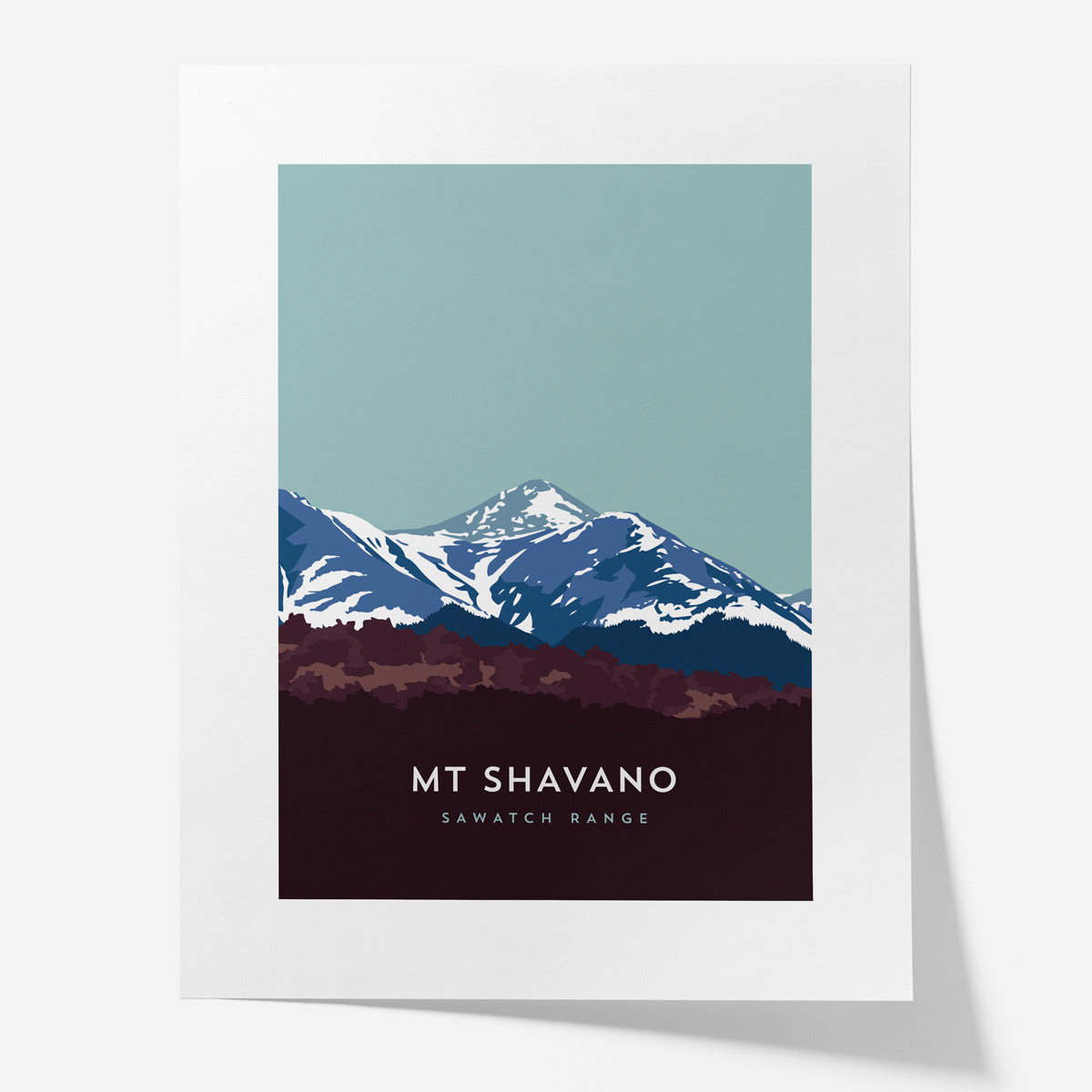 Mount Shavano Colorado 14er Poster
