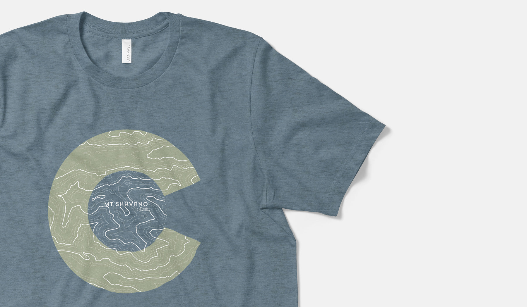 Mount Shavano Topo 14er Shirt