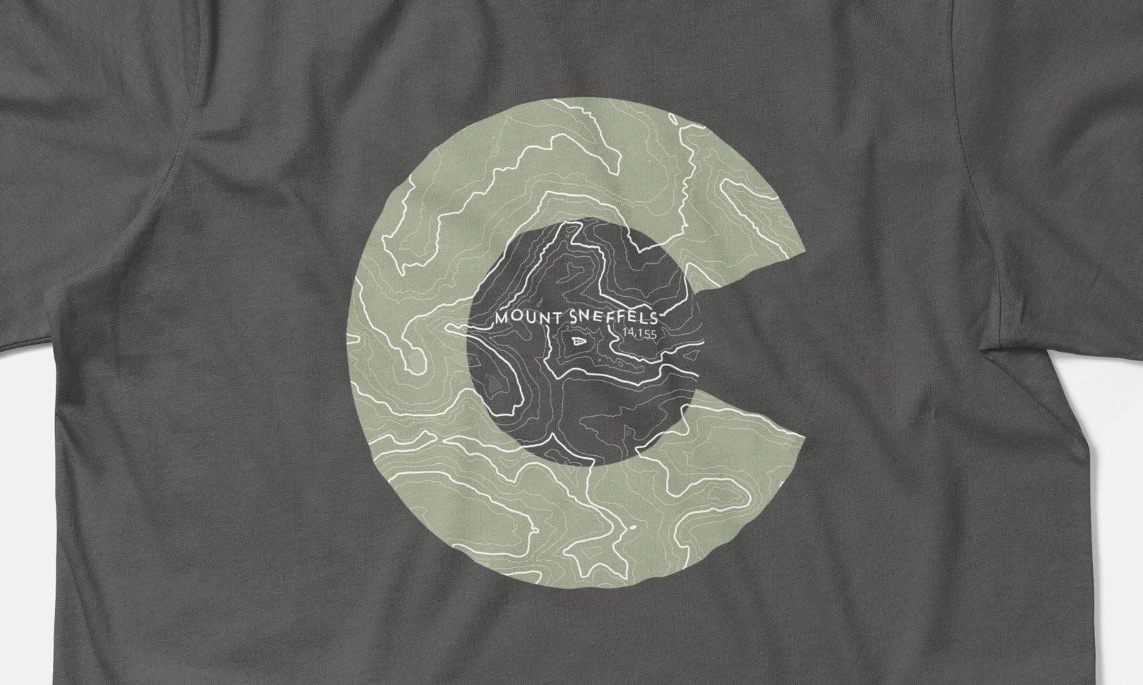 Mount Sneffels Topo 14er Shirt