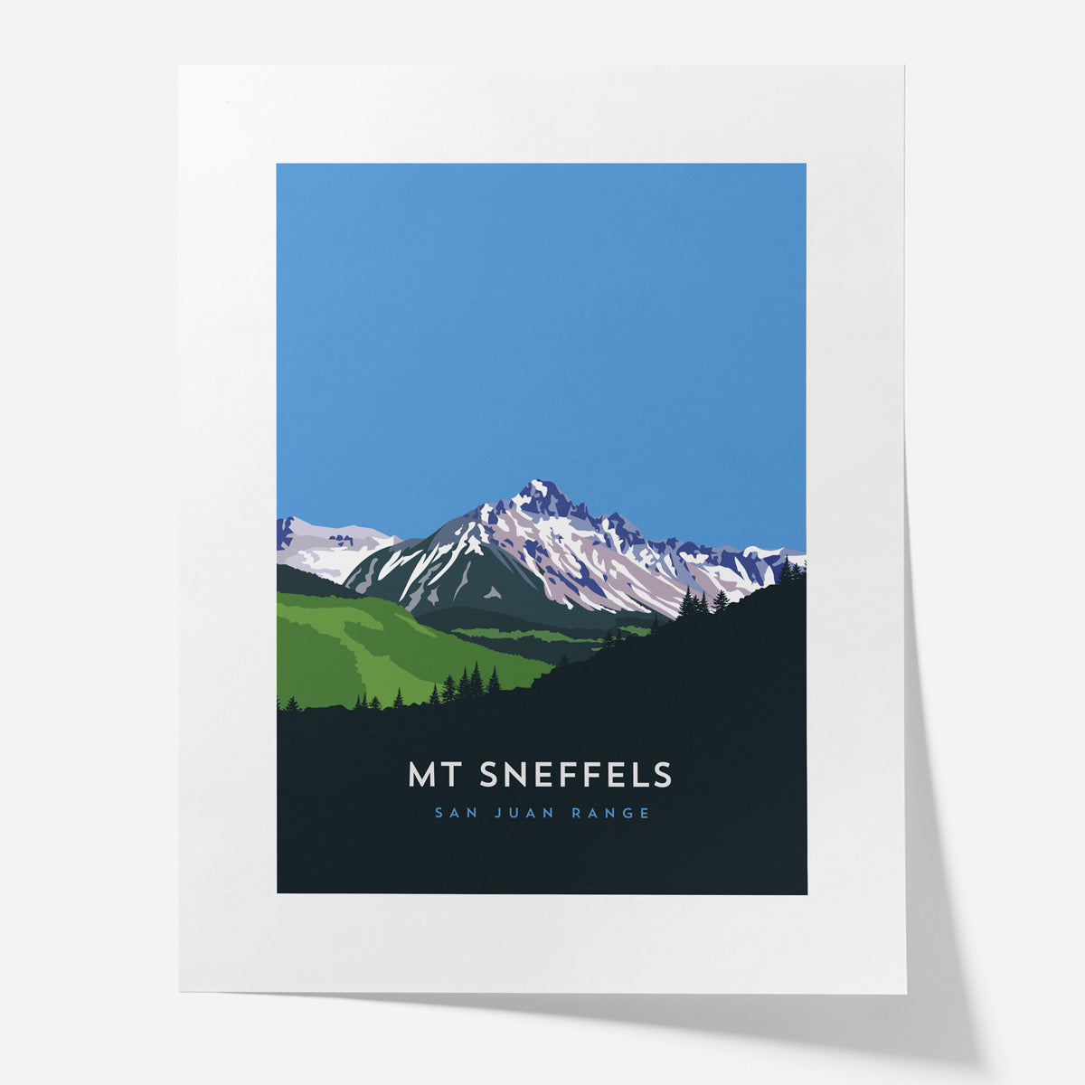 Mount Sneffels Colorado 14er Poster