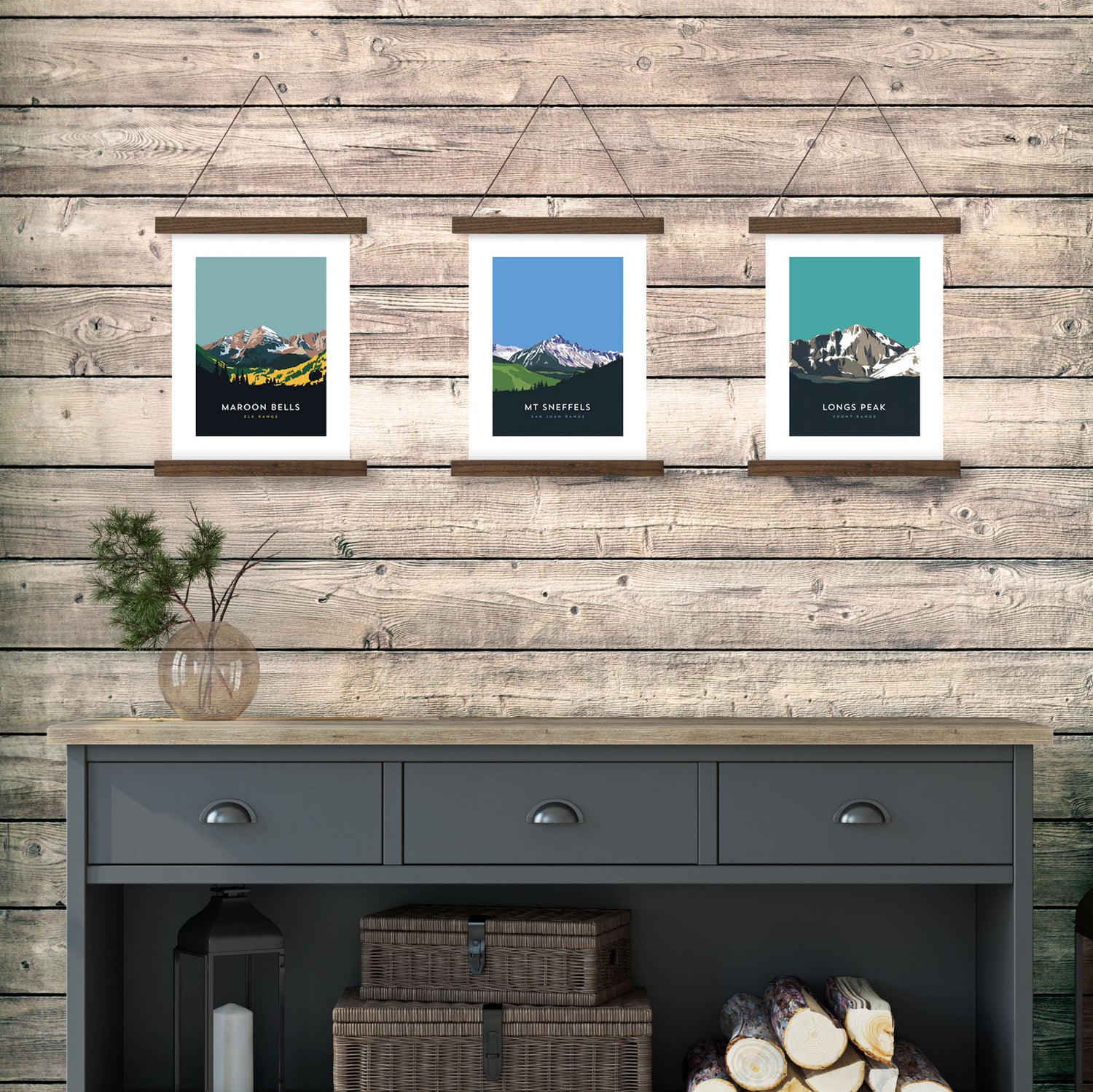 Mount Sneffels Colorado 14er Hanger Frame Poster